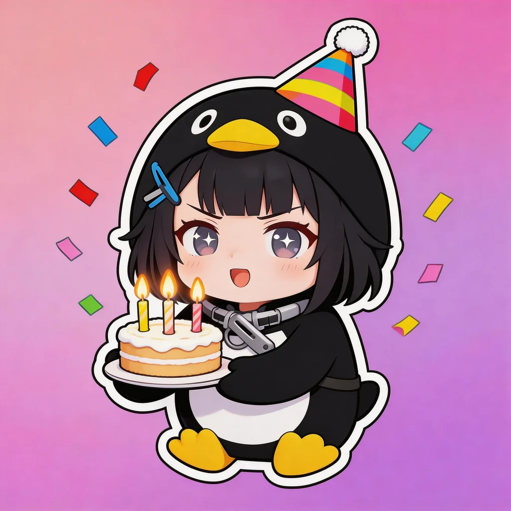 咕咕嘎嘎 (Gugugaga) 生日快乐鸭 聊天梗图 / 情绪反应高清无水印素材 免费下载